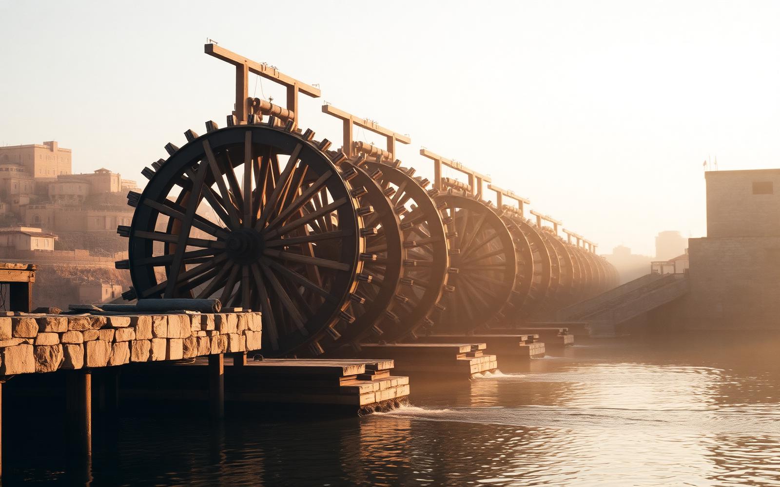 The wooden norias of Hama on the Orontes river