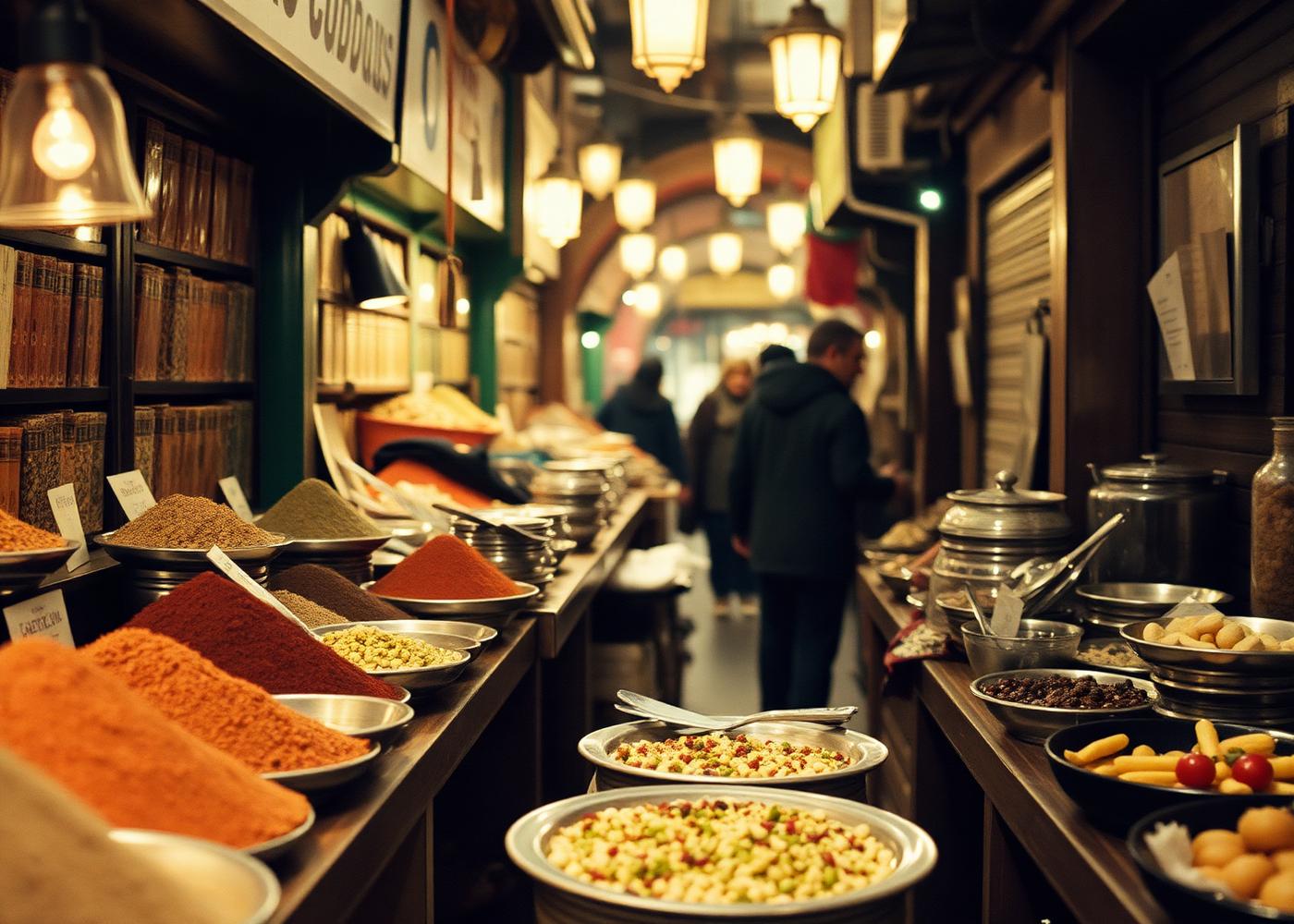 Spice stalls and mezze on a Damascene food walk